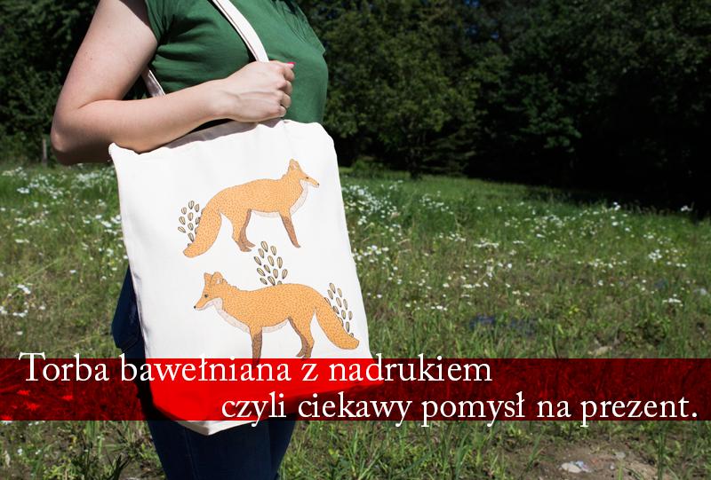 Torba bawełniana z nadrukiem, czyli ciekawy pomysł na prezent.