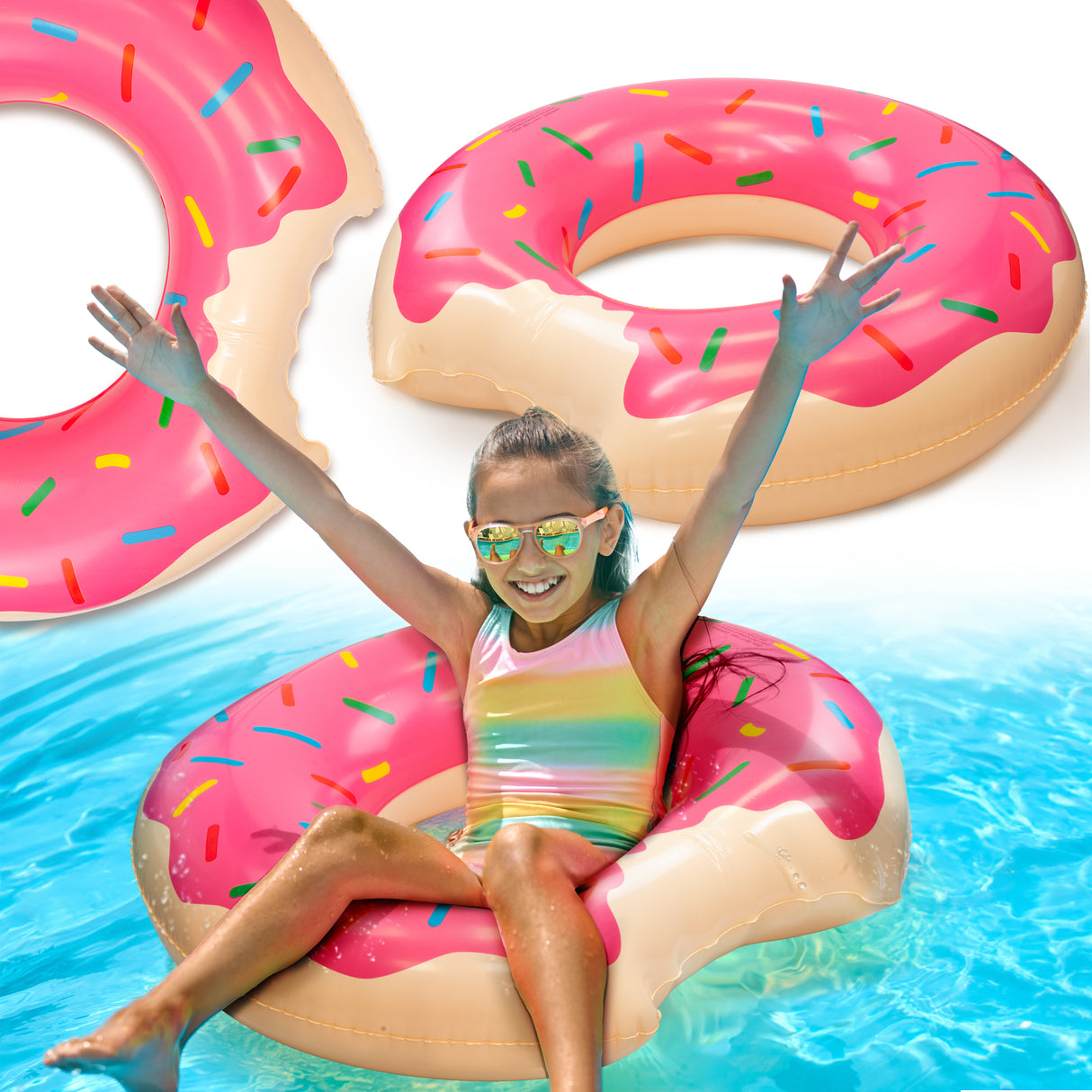 Koło do Pływania Donut Różowe