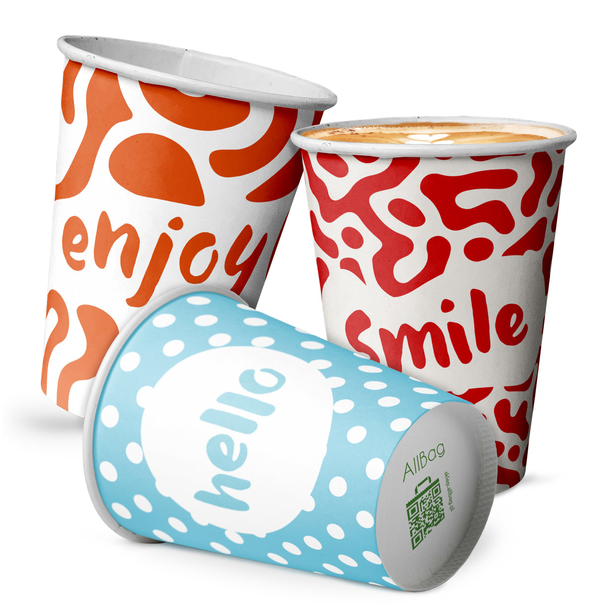 Kubeczki papierowe kolorowe 50 szt. mix