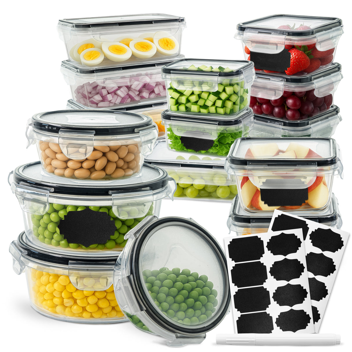 Pojemniki na Żywność Zestaw 16 szt.
