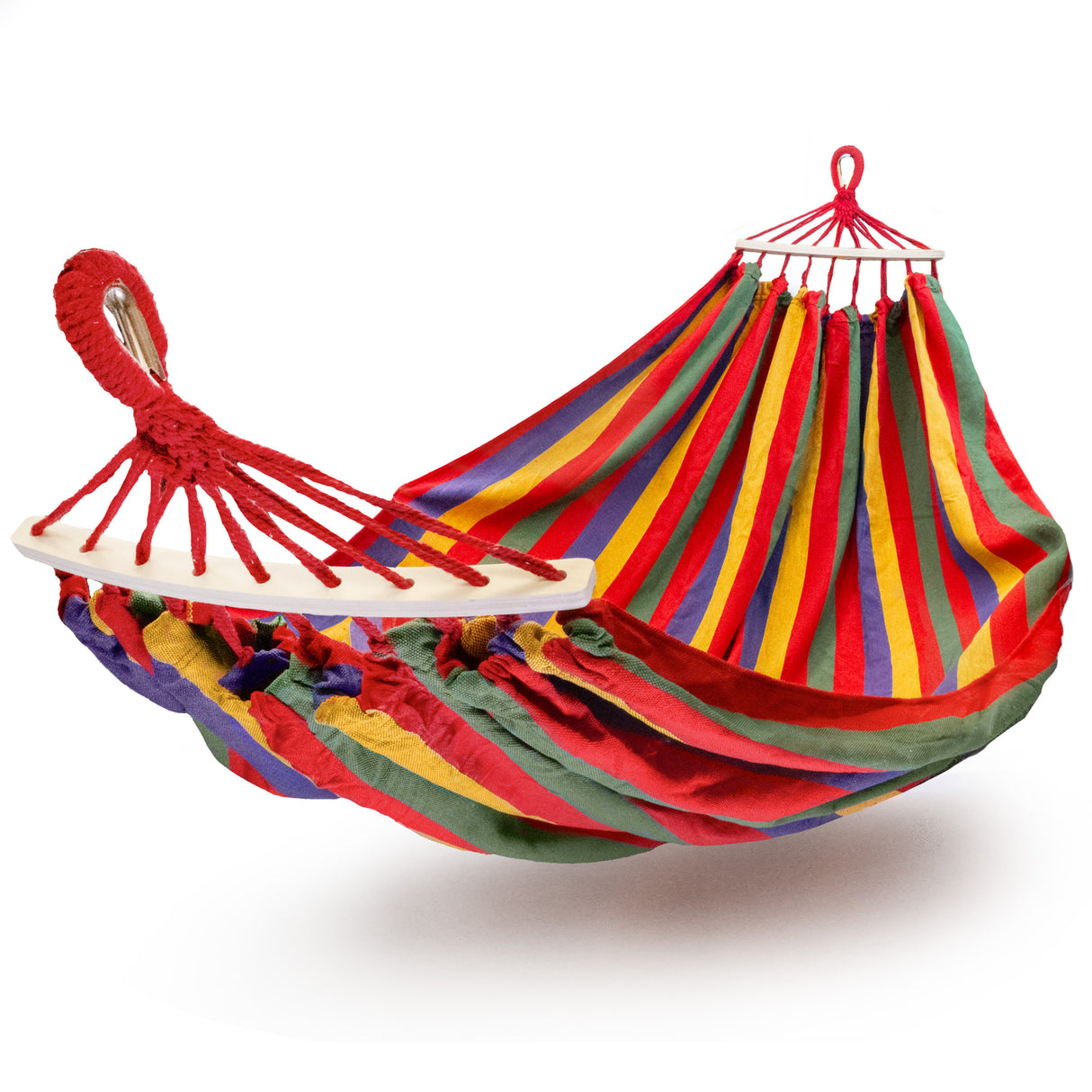 Hamak Ogrodowy XXL Czerwony + Poduszka