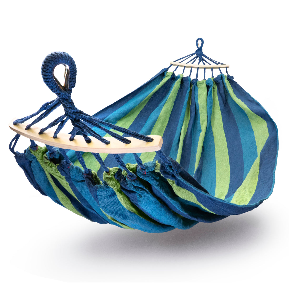 Hamak Ogrodowy XXL Niebieski + Poduszka