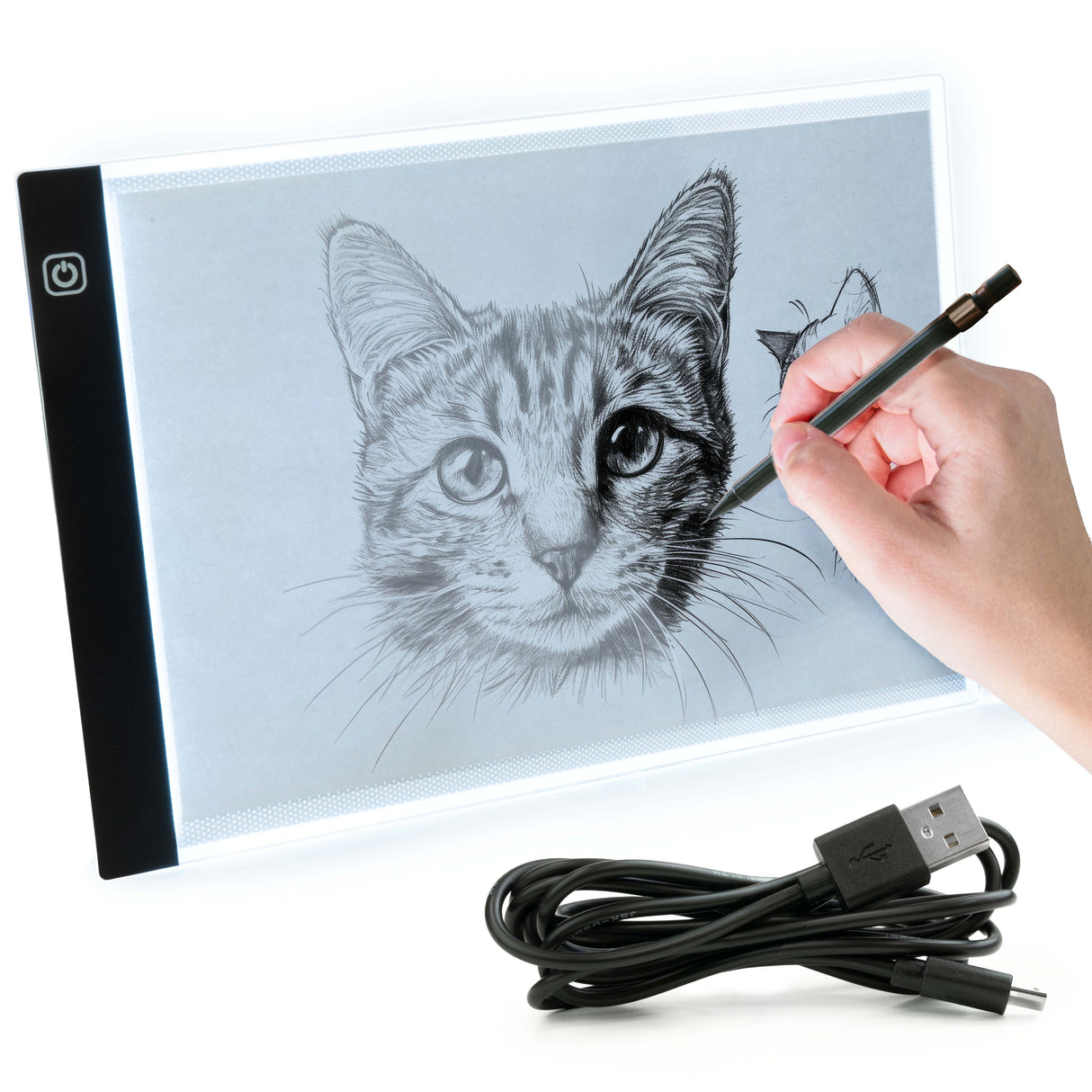 Podświetlana deska tablica kreślarska A4