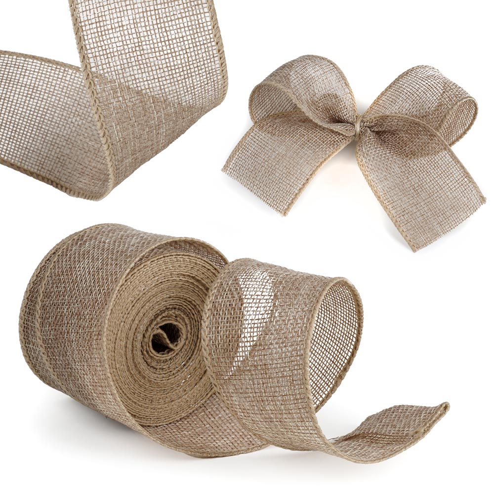 Naturalna jutowa wstążka dekoracyjna 10M