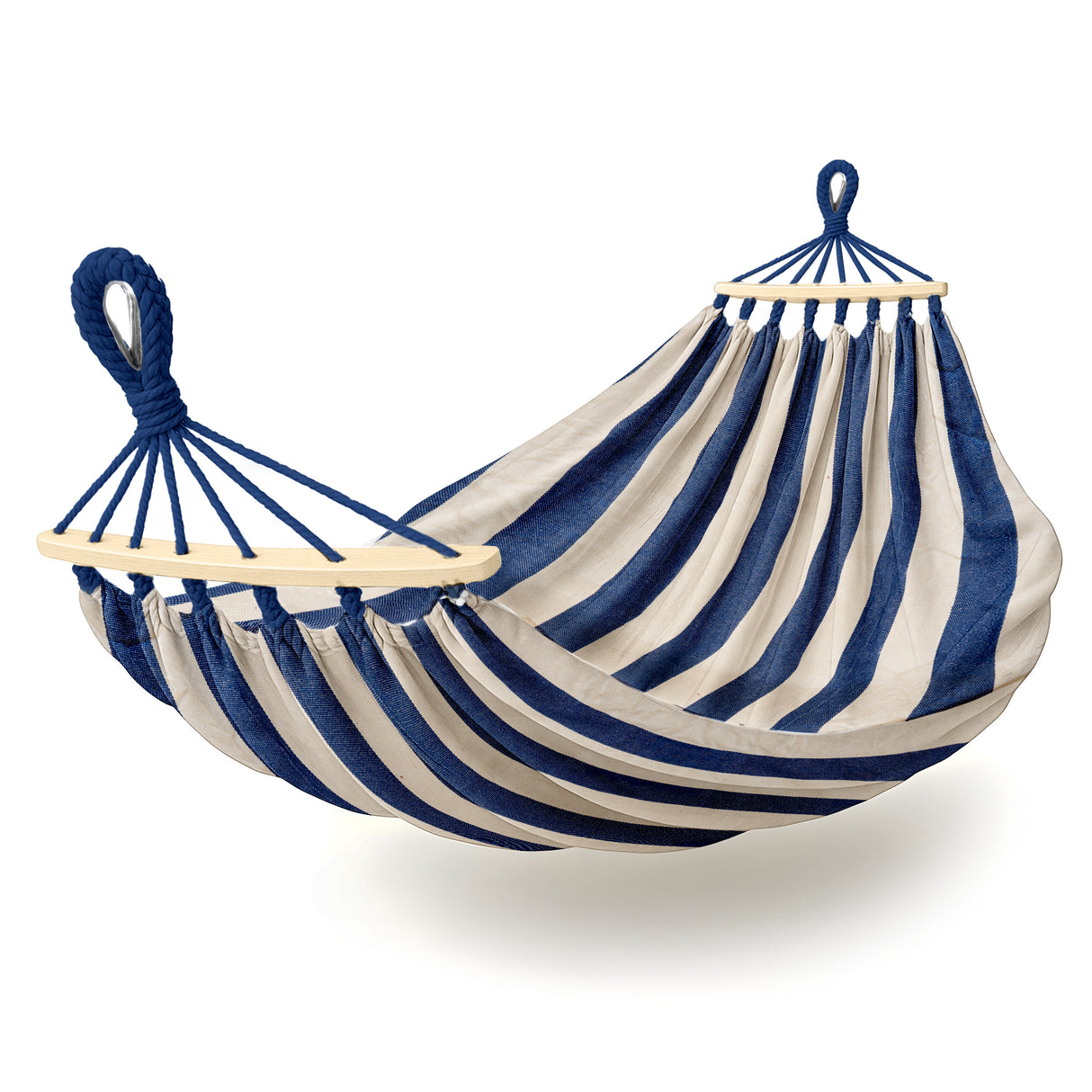 Hamak Ogrodowy XXL Niebieski + Poduszka