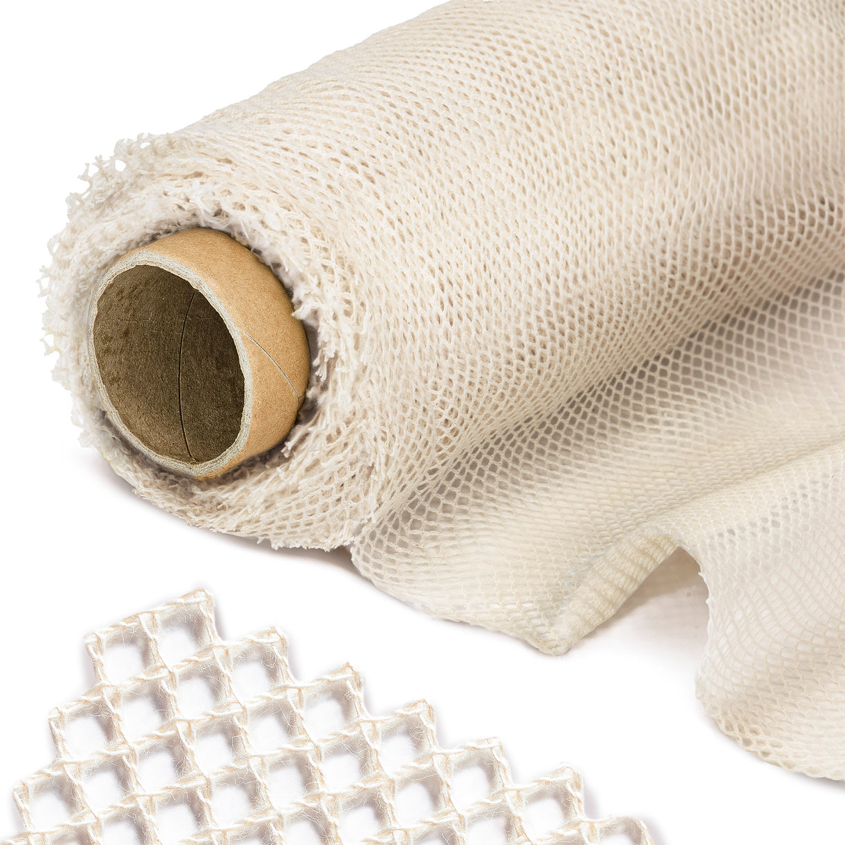 Tkanina siatka bawełniana 220g/m2 1m Ecru