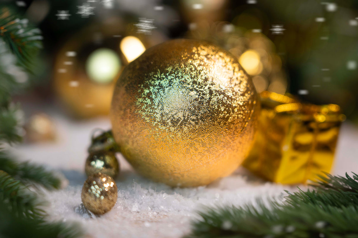 Bombki świąteczne Złote zestaw 100szt.