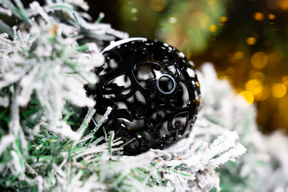 Bombki choinkowe Czarne zestaw 100szt.