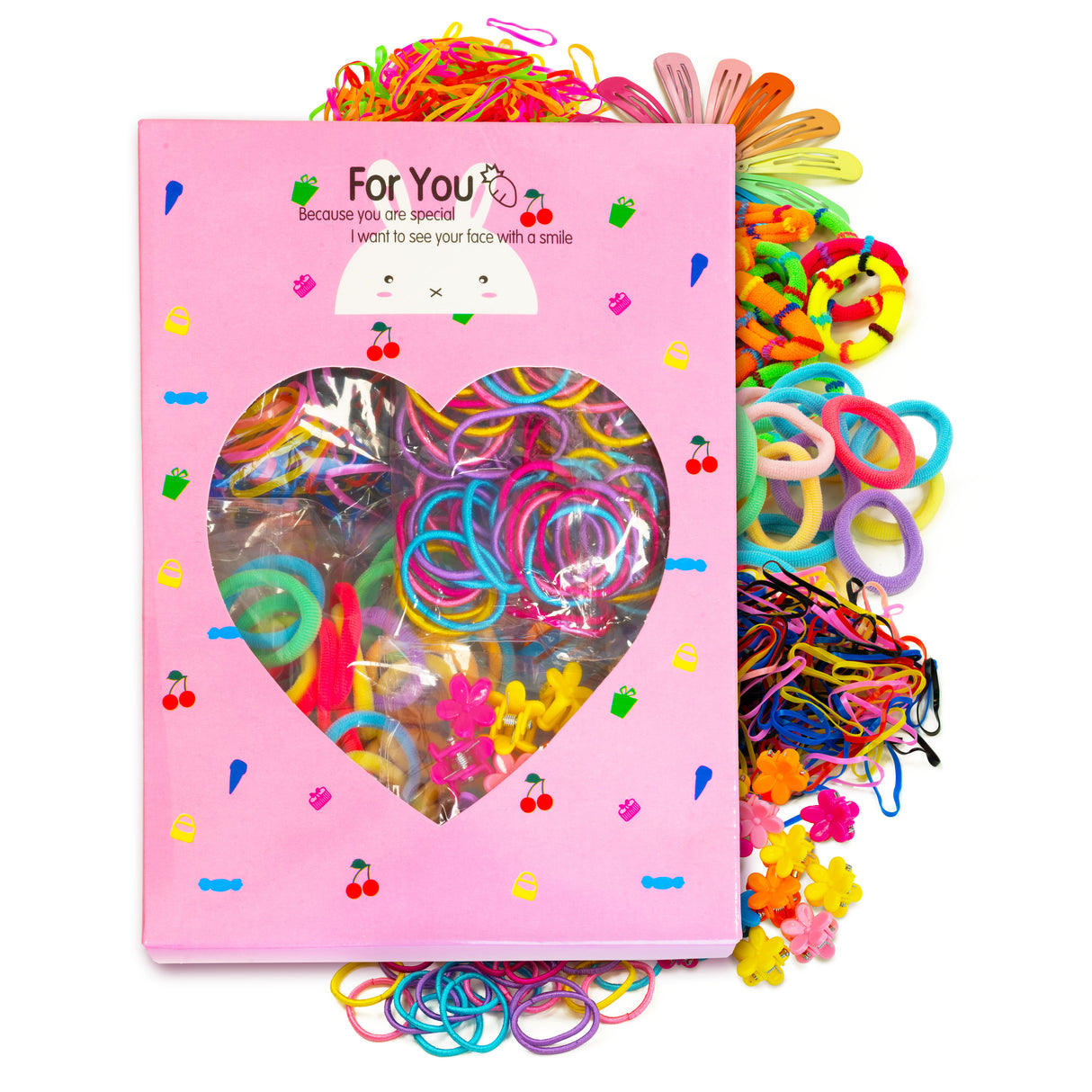 Duży Zestaw Gumki do Włosów