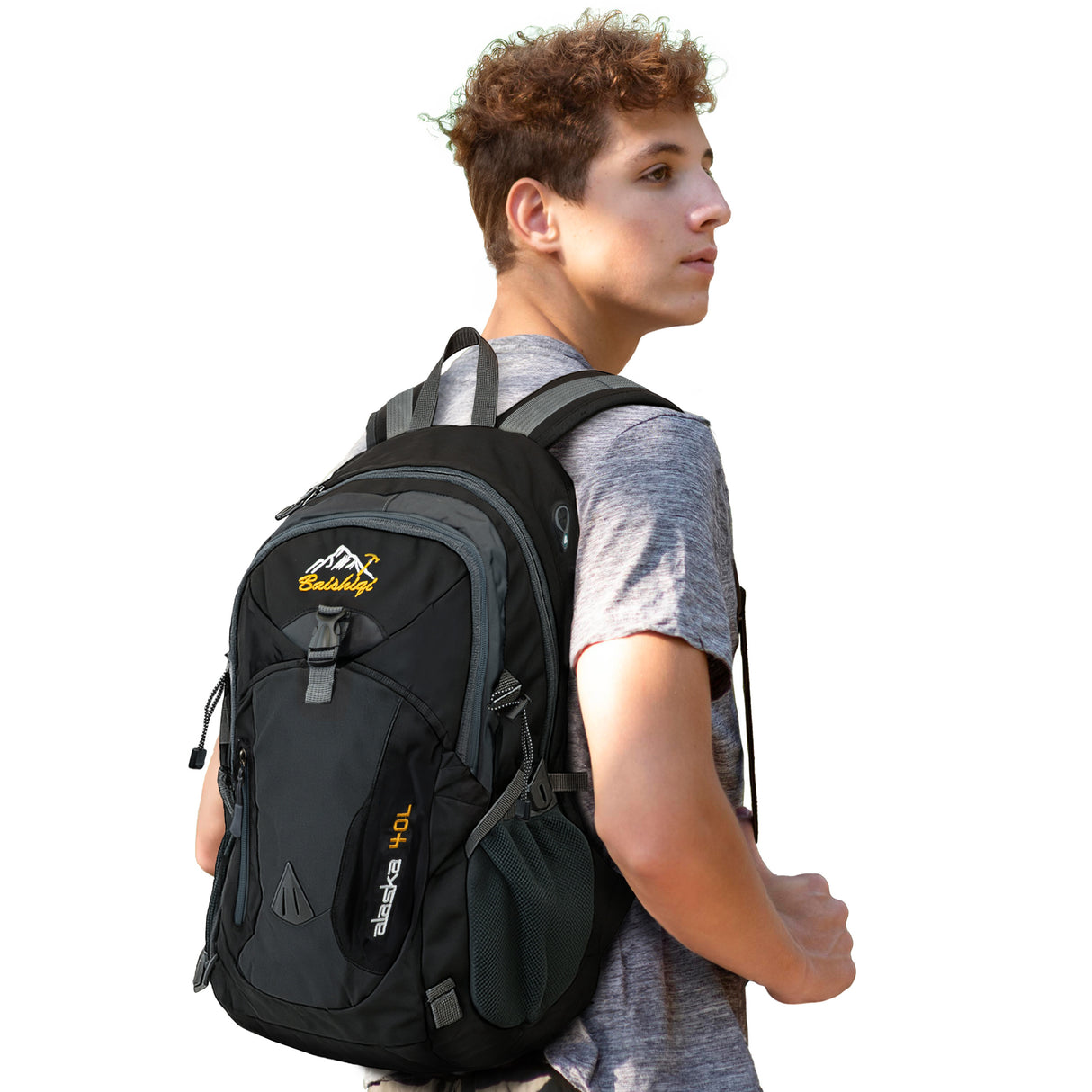 Wodoodporny Plecak Turystyczny Czarny 40L