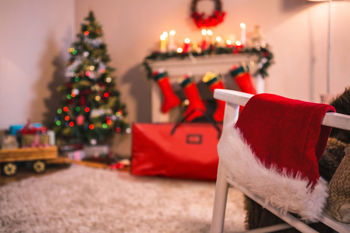 Torba do przechowywania choinki Czerwona