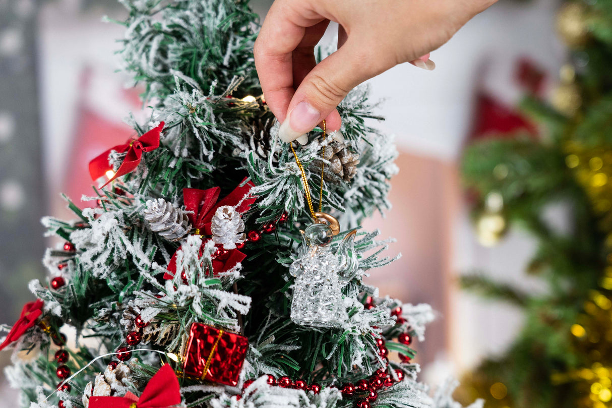 Kryształowe Aniołki na choinkę 6 szt.