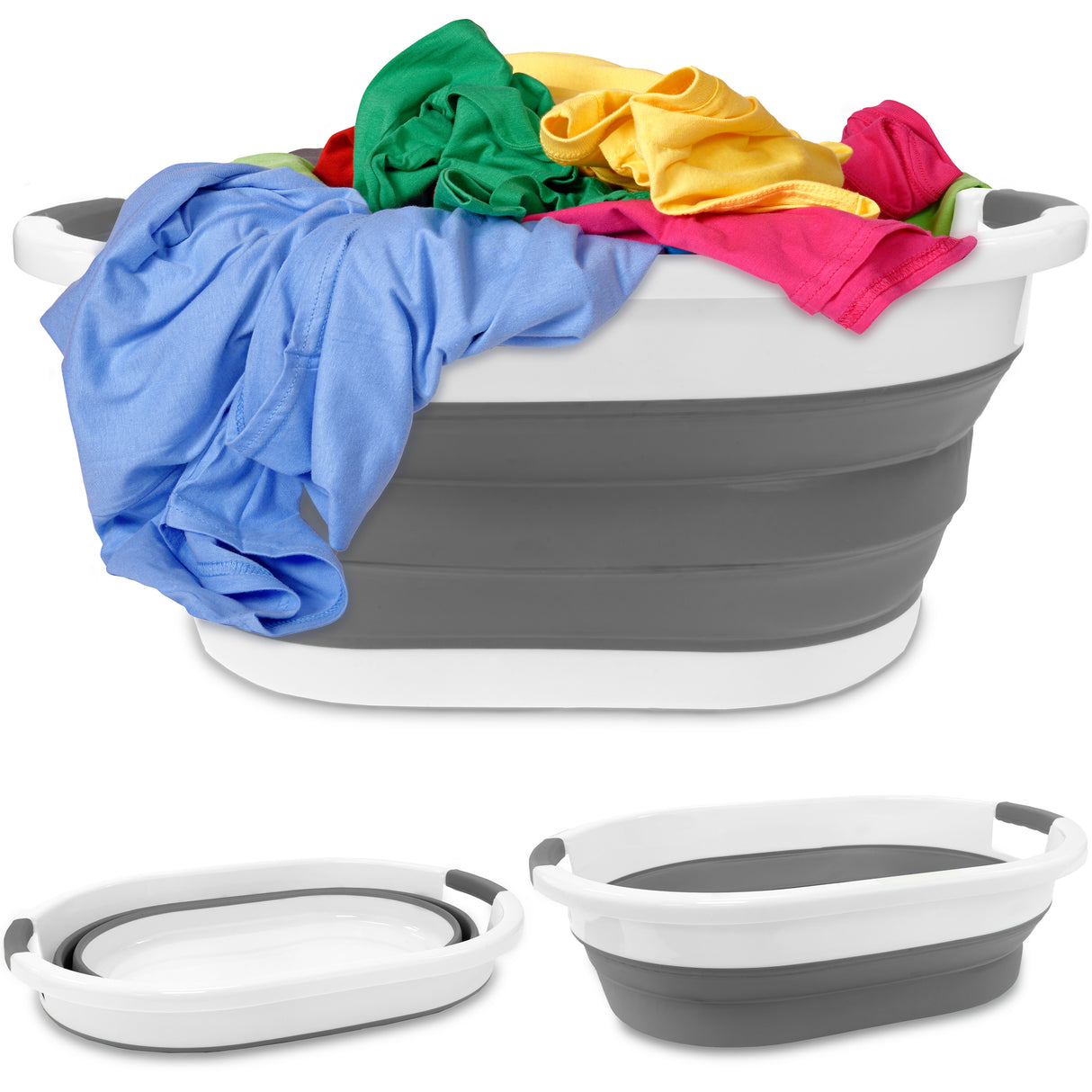 Składany Kosz Na Pranie Miska Silikonowa Wanienka