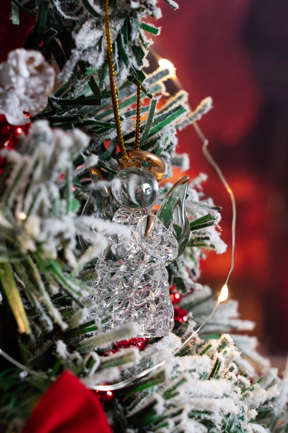 Kryształowe Aniołki na choinkę 6 szt.