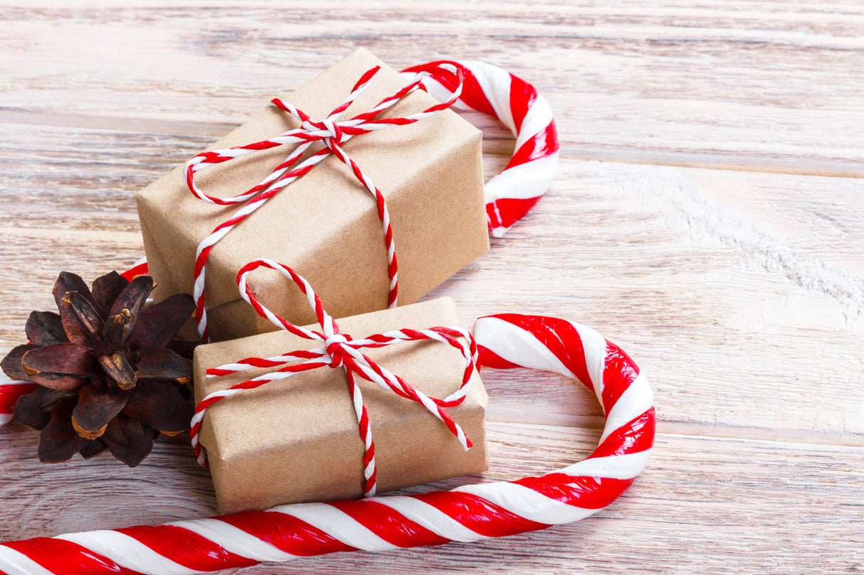 Sznurek bawełniany świąteczny Czerwono-biały