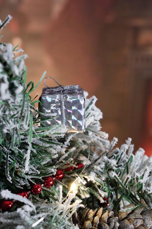 Bombki świąteczne mini prezenty zestaw 12szt.