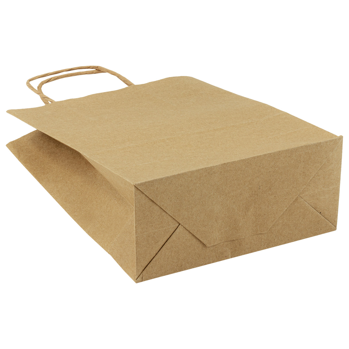 Torba papierowa z uchwytem skręcanym 180x80x225mm Brązowa