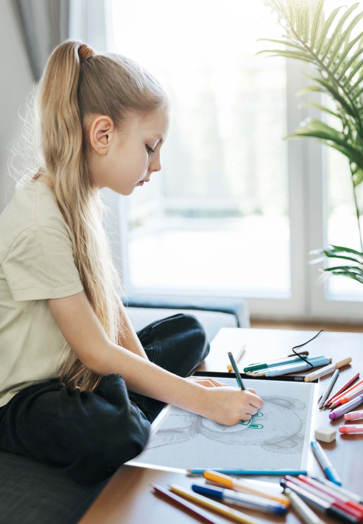 Podświetlana deska tablica kreślarska A4