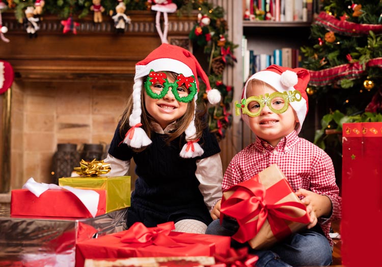 Okulary z motywem świątecznym 12szt.