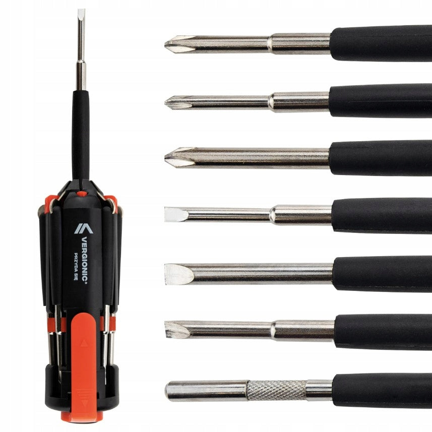 Zestaw śrubokrętów wkrętaków 8w1 latarka