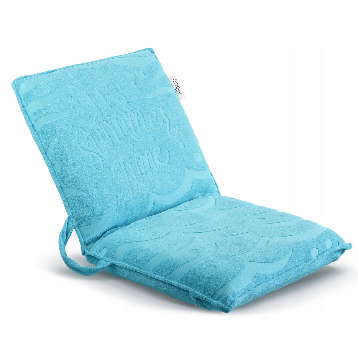 Leżak podróżny - składany NIEBIESKI