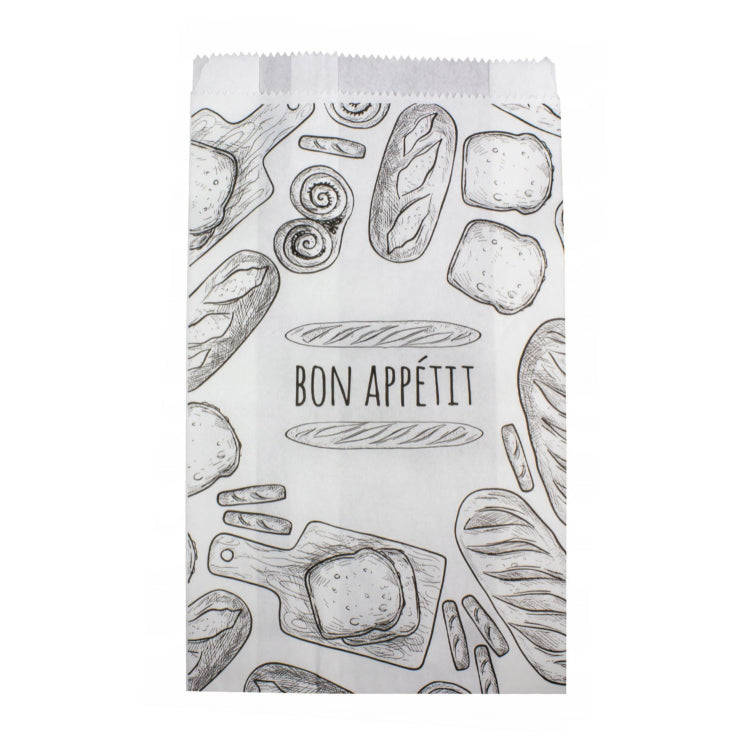 Torba fałdowa 120x210mm z nadrukiem Bon Appetit