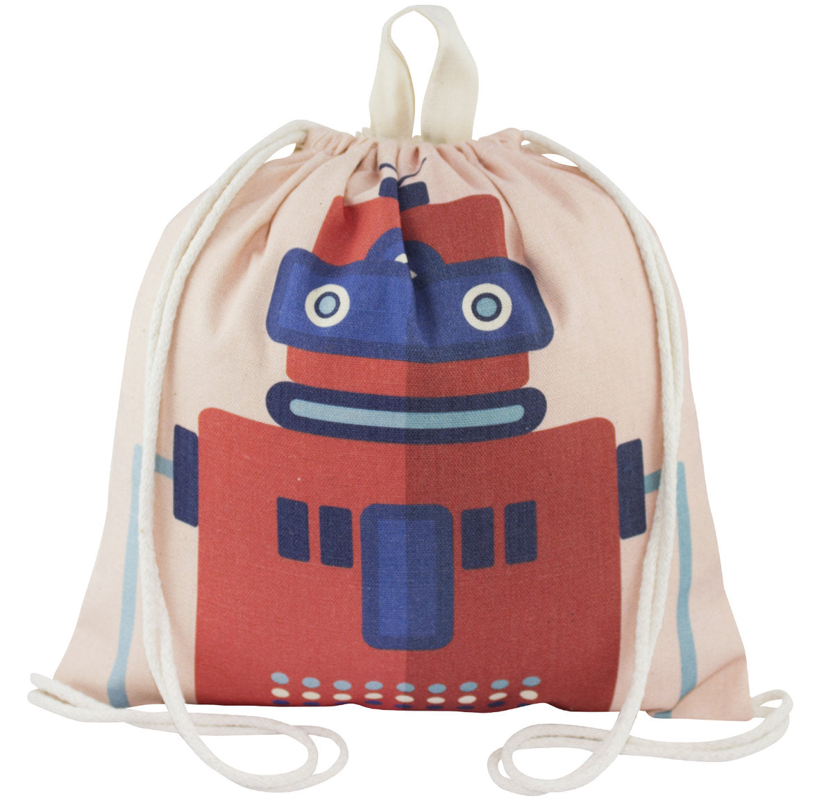 Plecak worek bawełniany Czerwony Robot