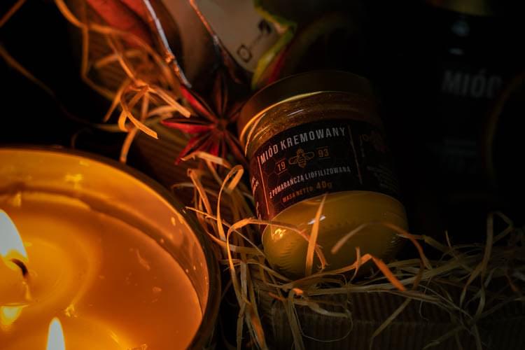 Kosz prezentowy MIÓD HERBATA CYTRYNA POMARAŃCZA