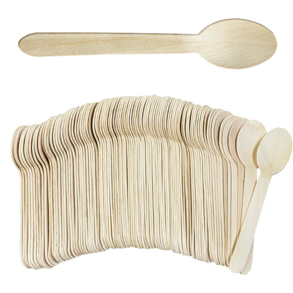 Łyżki drewniane 16cm 100szt EKO