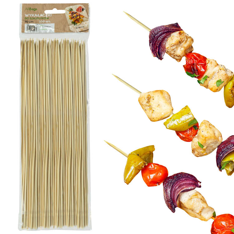 Patyczki drewniane do szaszłyków 30cm