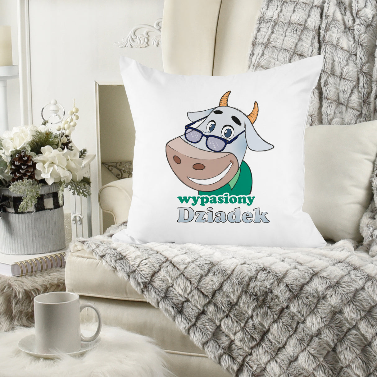 Poduszka na Dzień Dziadka - Wypasiony dziadek Prezent na Dzień Dziadka