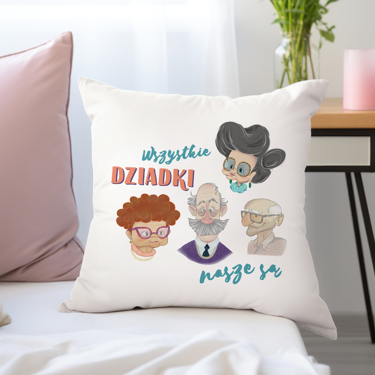 Poduszka Wszystkie dziadki nasze są Prezent na Dzień Babci i Dziadka