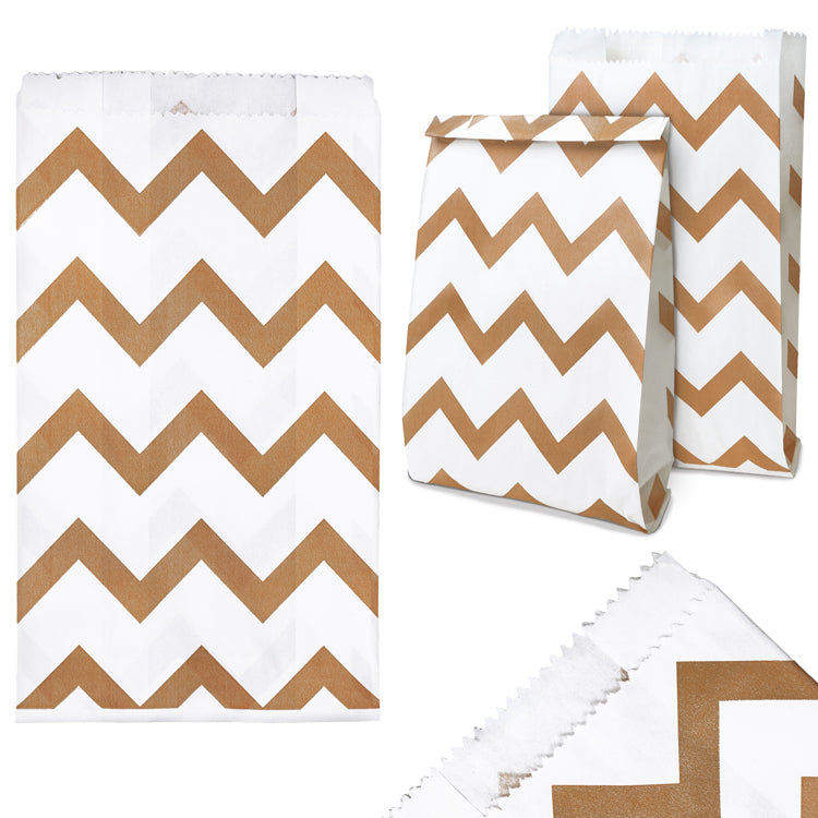 Torba fałdowa 120x210mm w zygzaki Biała 25szt.