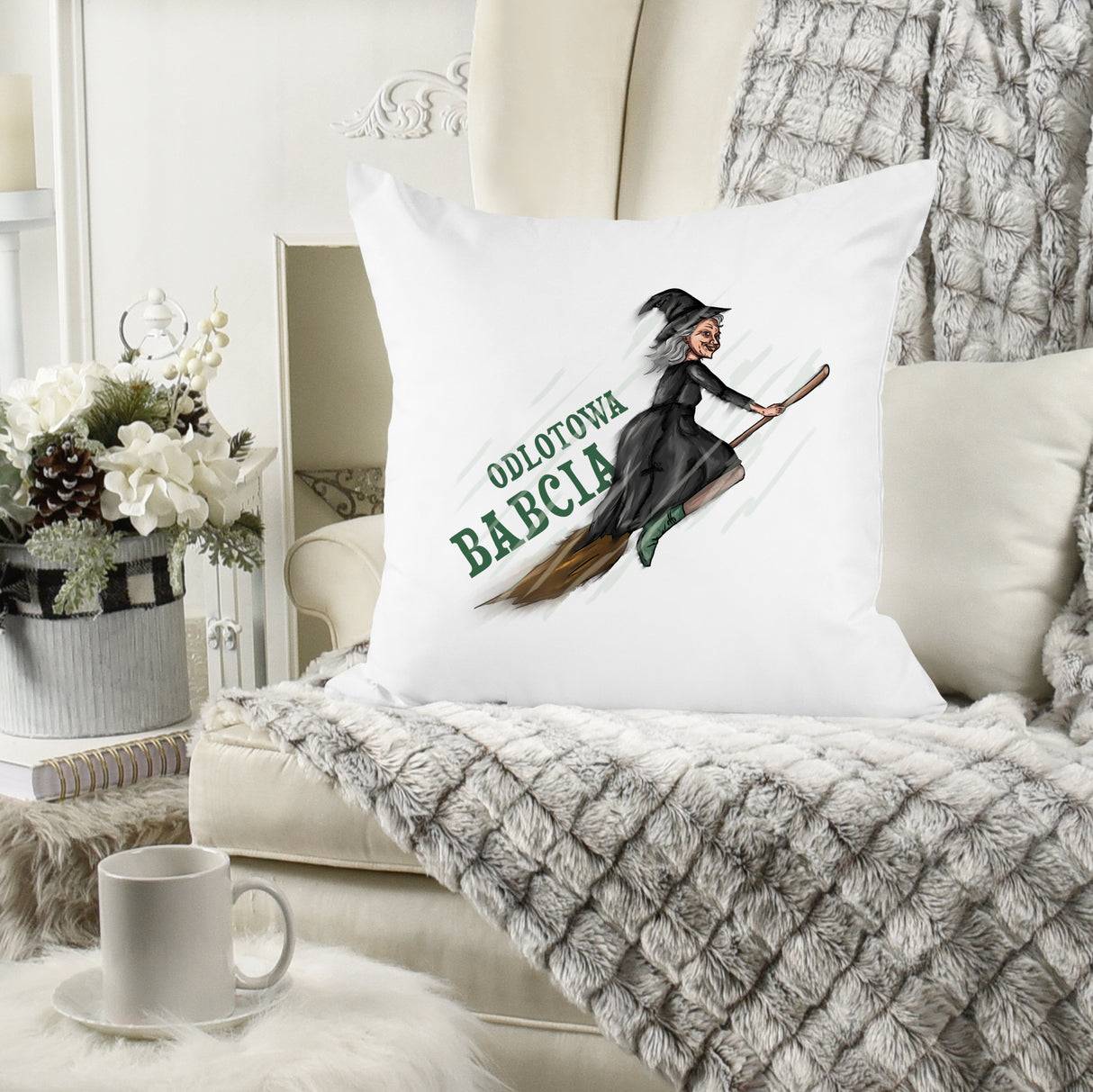 Poduszka na Dzień Babci - Odlotowa babcia Prezent na Dzień Babci