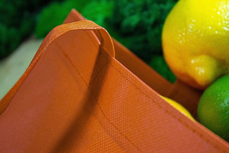 Torba polipropylenowa pomarańczowa 360x420mm Uchwyt: 38cm