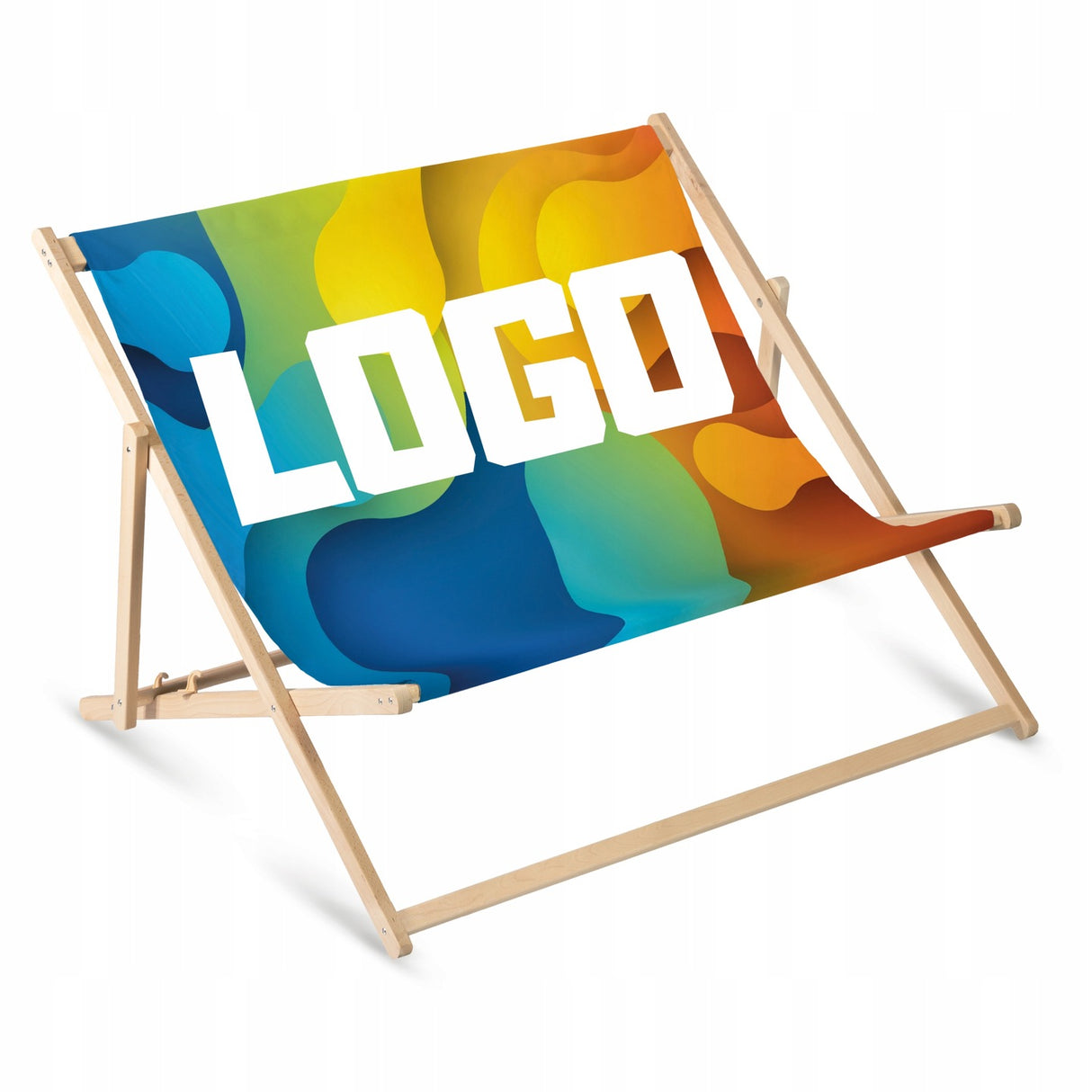 Leżak drewniany REKLAMOWY - Podwójny