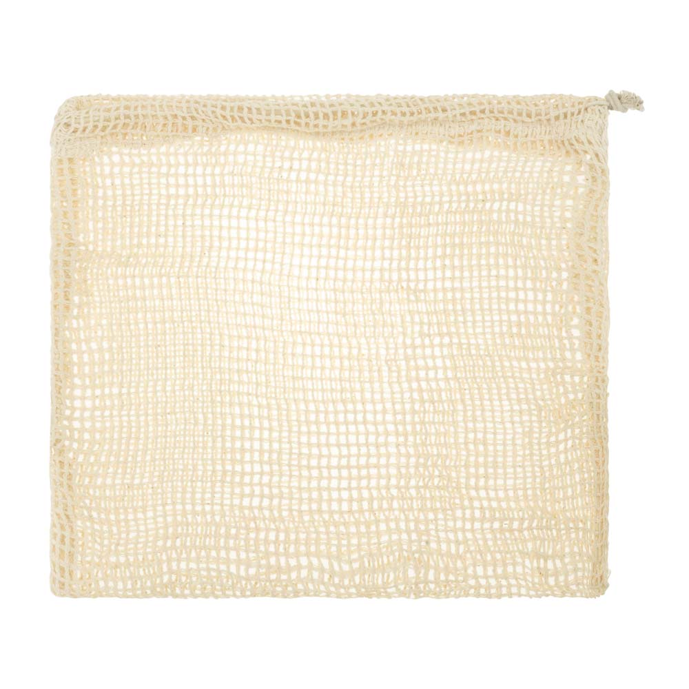 Worek z siatki bawełnianej 100x120mm Ecru
