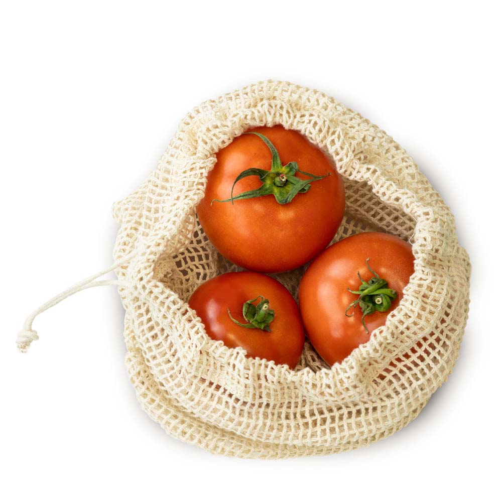 Worek z siatki bawełnianej 100x120mm Ecru