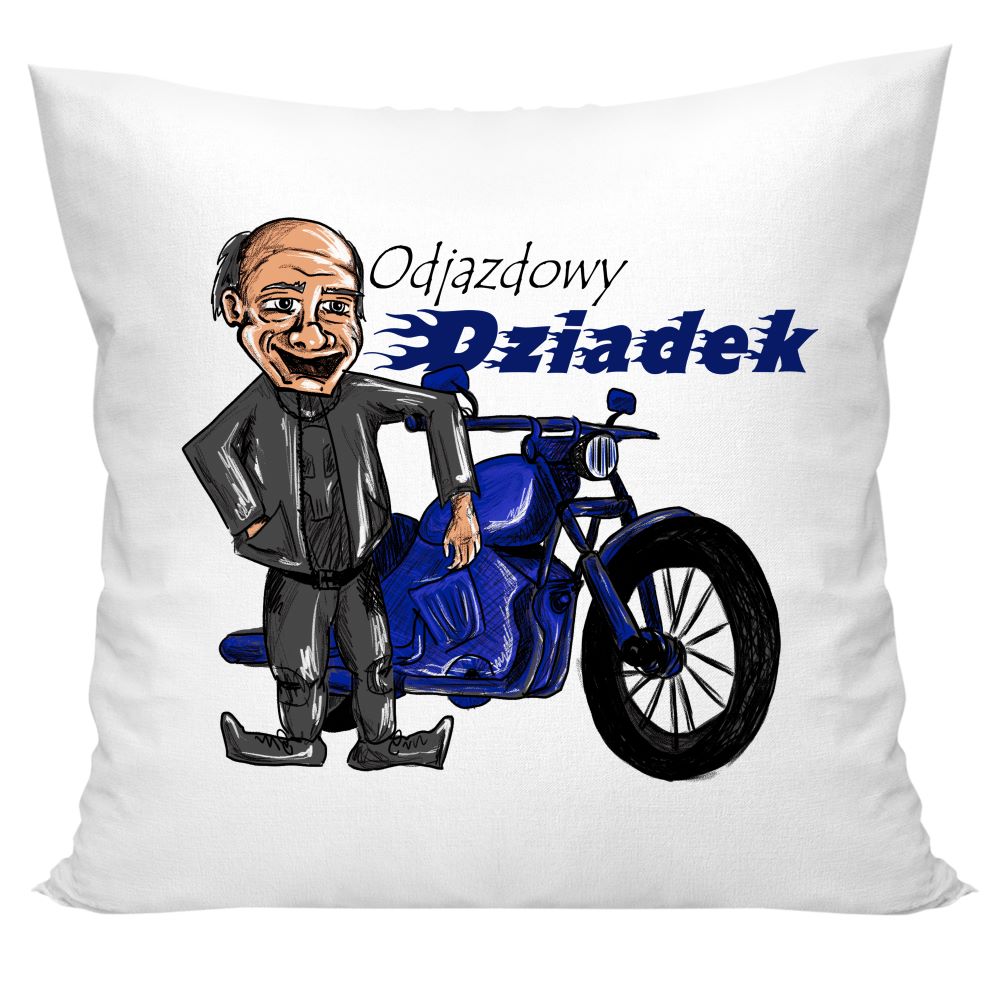 Poduszka na Dzień Dziadka - Odjazdowy dziadek Prezent na Dzień Dziadka