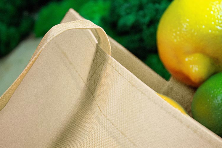 Torba polipropylenowa ecru 360x420mm Uchwyt: 38cm