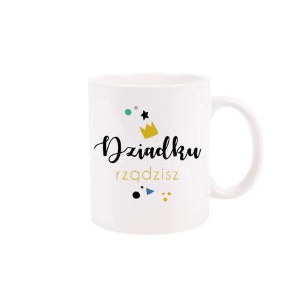 Zestaw Torba Bawełniana,Kubek,Poduszka Dziadku Rządzisz Prezent na Dzień Dziadka