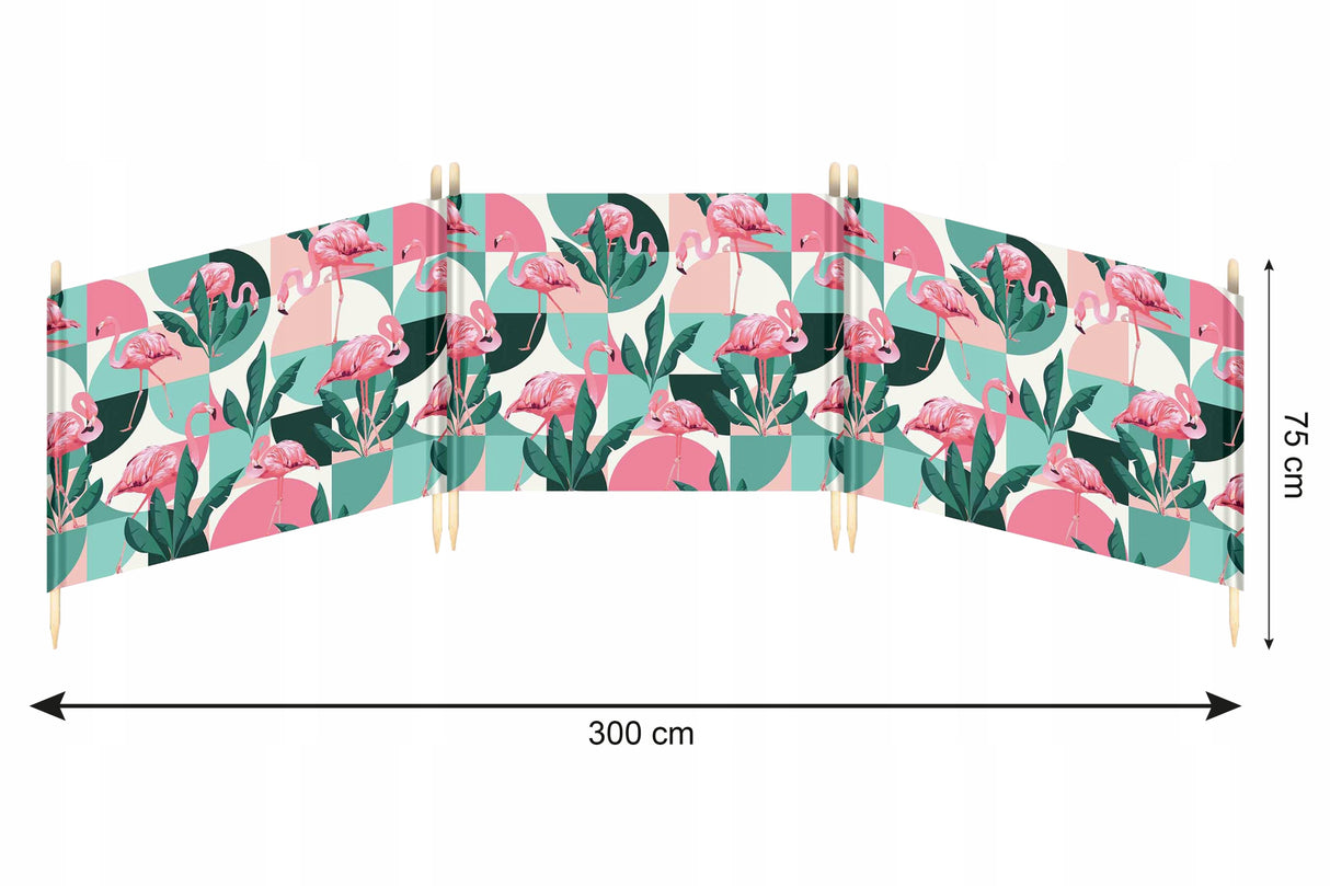 Parawan plażowy 3M FLAMINGI