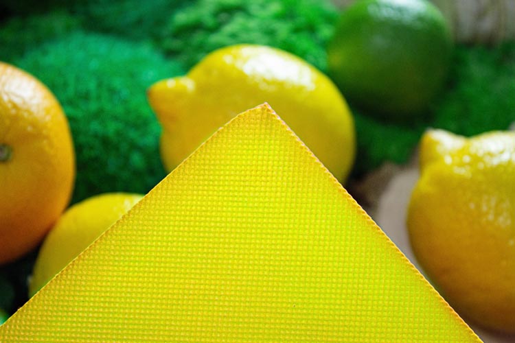 Torba polipropylenowa Żółta 360x420mm Uchwyt: 70cm