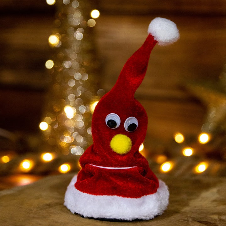 Śpiewająca czapka Świętego Mikołaja z grająca muzyką