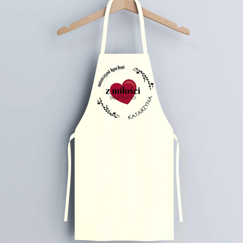 Fartuch bawełniany z nadrukiem - Nie mogę uszczęśliwić wszystkich