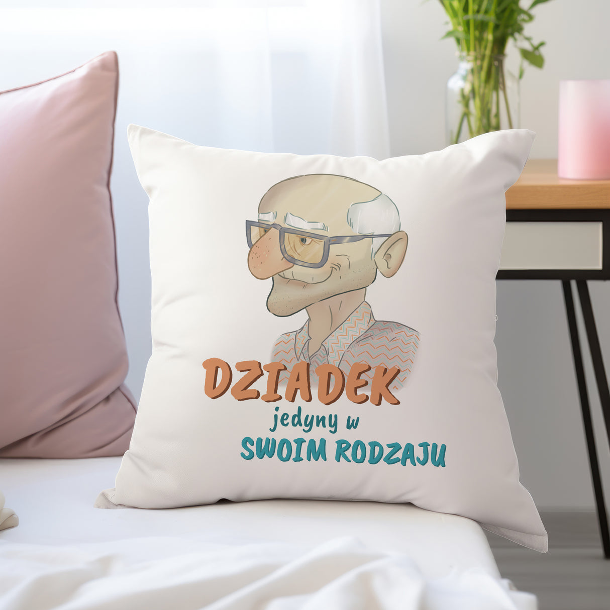 Poduszka na Dzień Dziadka - Jedyny w swoim rodzaju Prezent na Dzień Dziadka