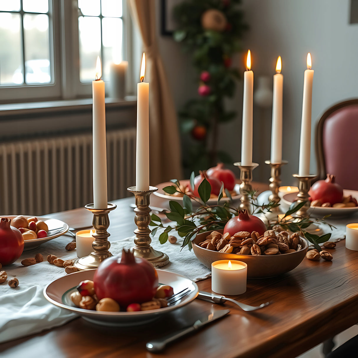 Tradycyjna Świeca Stołowa Biała 30szt.