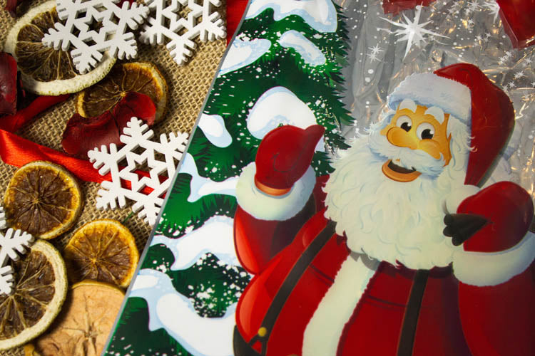 Worki celofanowe świąteczne folijki RÓŻNE WZORY 5szt.