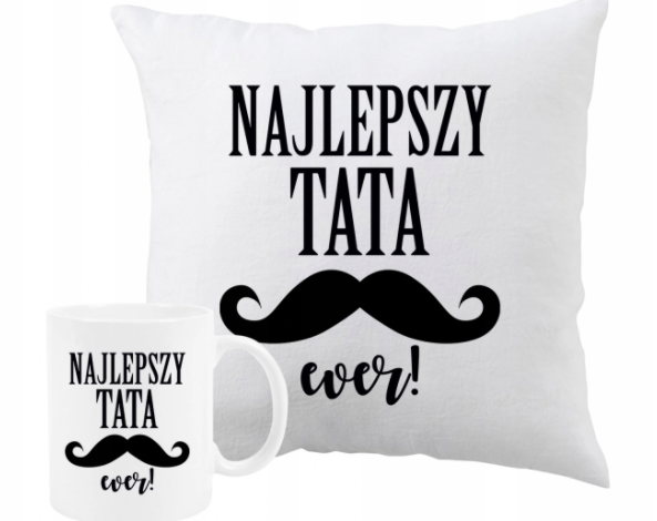Poduszka kubek prezent na dzień taty Najlepszy tata