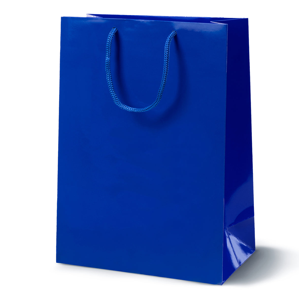 Torba laminowana z uchwytem sznurkowym 300x100x400mm Granatowa